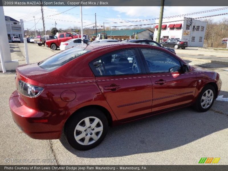 Copper Red Mica / Black 2009 Mazda MAZDA3 i Sport Sedan