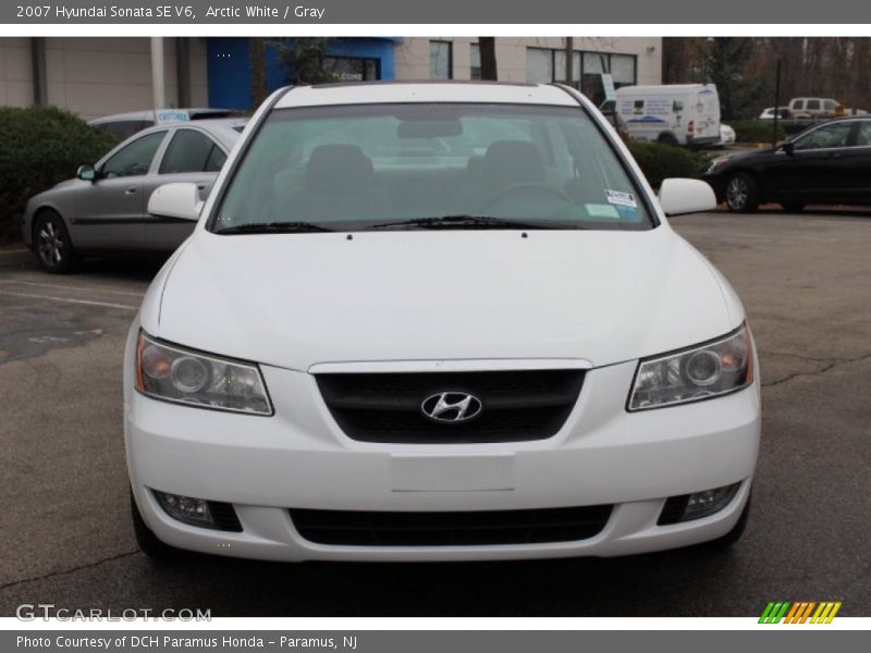 Arctic White / Gray 2007 Hyundai Sonata SE V6