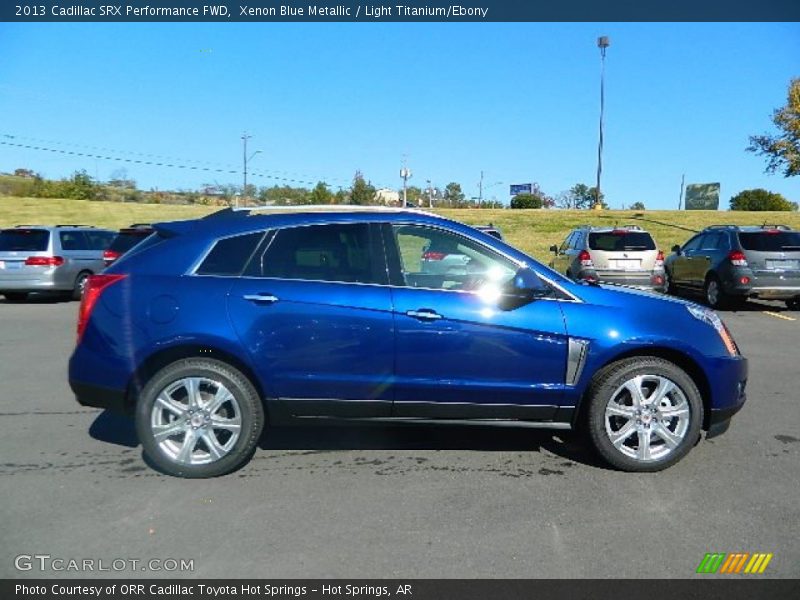 Xenon Blue Metallic / Light Titanium/Ebony 2013 Cadillac SRX Performance FWD