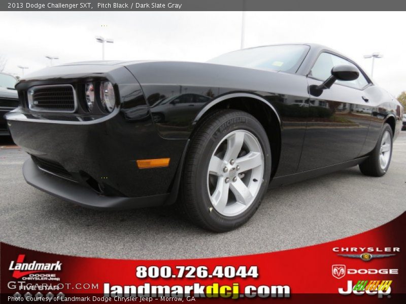 Pitch Black / Dark Slate Gray 2013 Dodge Challenger SXT