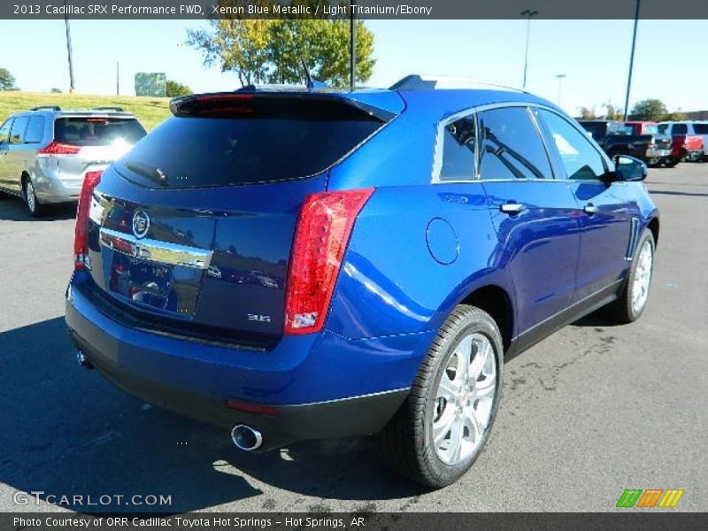 Xenon Blue Metallic / Light Titanium/Ebony 2013 Cadillac SRX Performance FWD