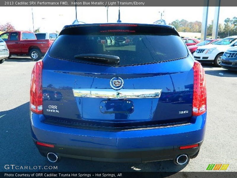 Xenon Blue Metallic / Light Titanium/Ebony 2013 Cadillac SRX Performance FWD