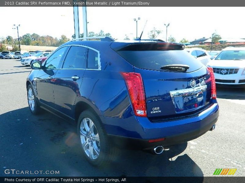Xenon Blue Metallic / Light Titanium/Ebony 2013 Cadillac SRX Performance FWD