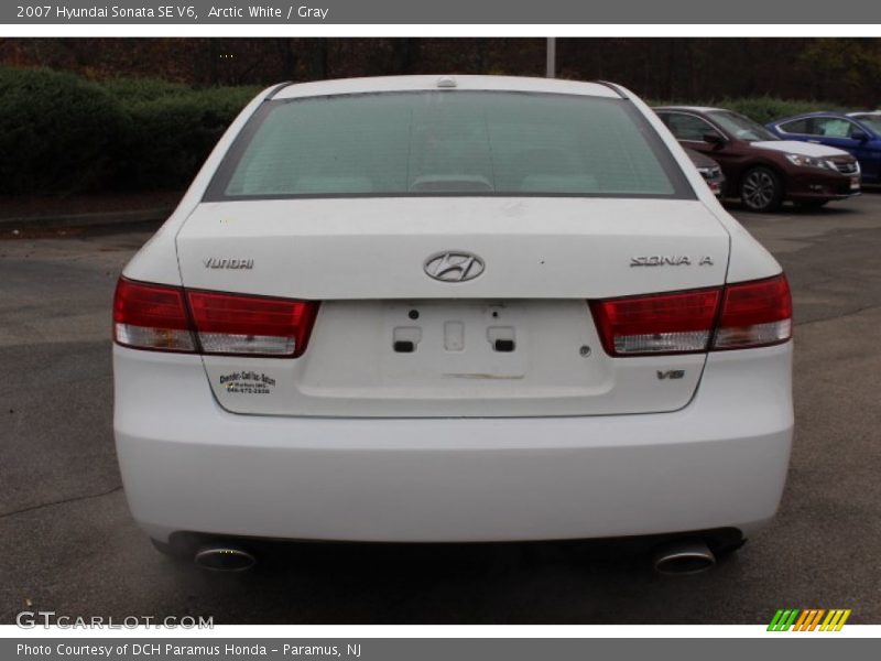 Arctic White / Gray 2007 Hyundai Sonata SE V6