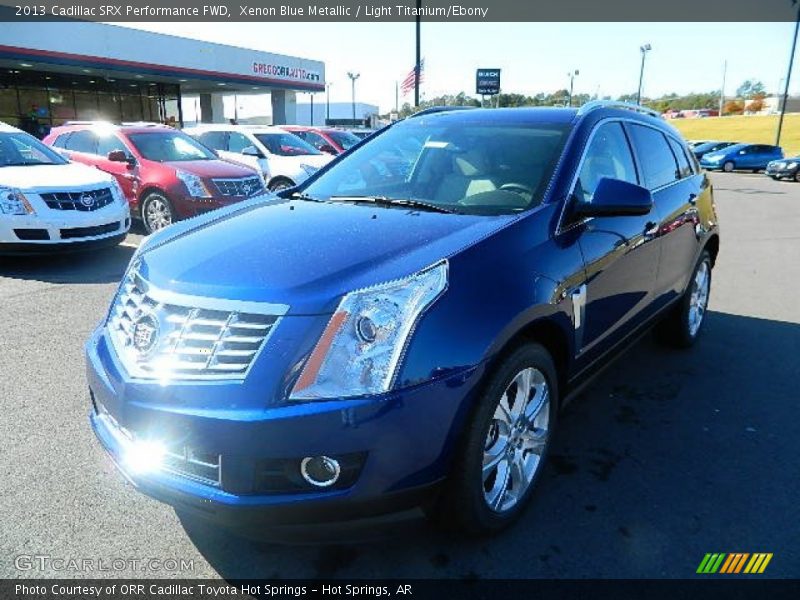 Xenon Blue Metallic / Light Titanium/Ebony 2013 Cadillac SRX Performance FWD