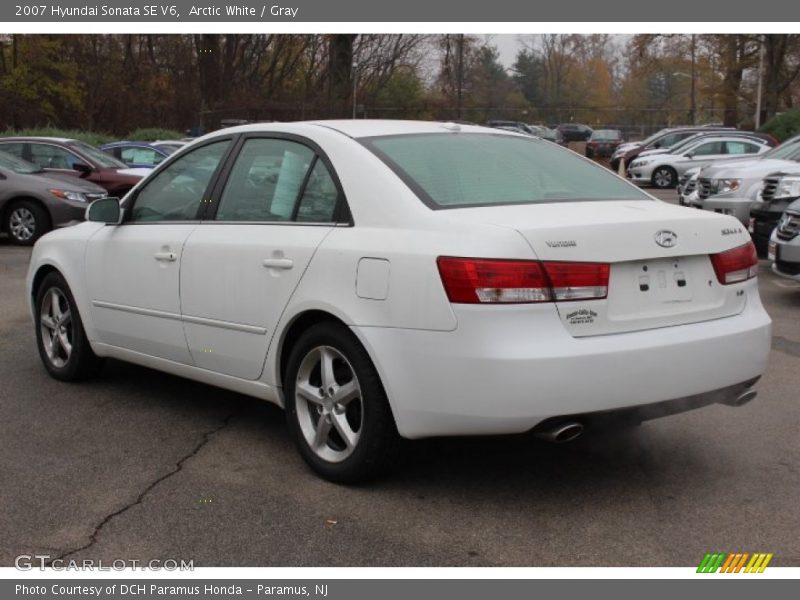 Arctic White / Gray 2007 Hyundai Sonata SE V6