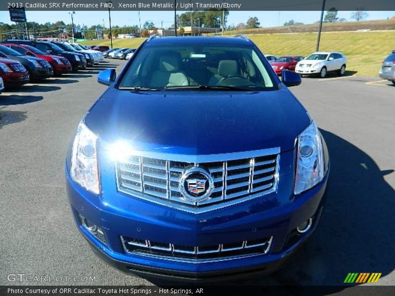 Xenon Blue Metallic / Light Titanium/Ebony 2013 Cadillac SRX Performance FWD