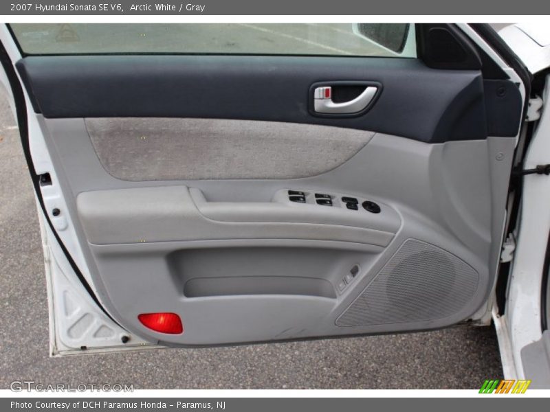 Arctic White / Gray 2007 Hyundai Sonata SE V6