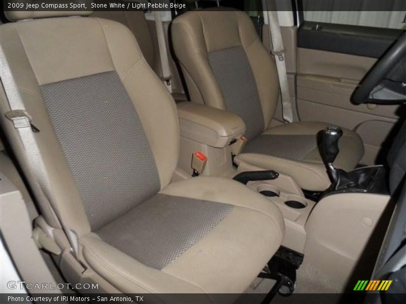 Stone White / Light Pebble Beige 2009 Jeep Compass Sport