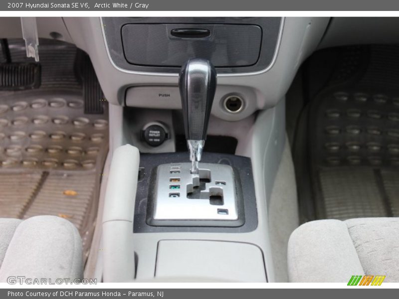 Arctic White / Gray 2007 Hyundai Sonata SE V6