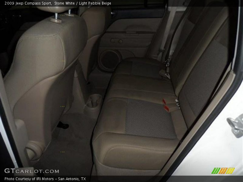 Stone White / Light Pebble Beige 2009 Jeep Compass Sport