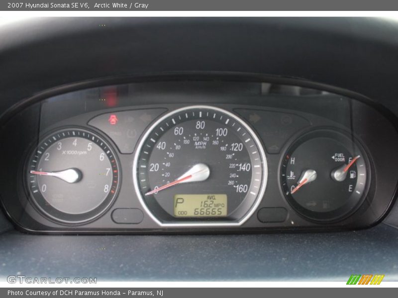 Arctic White / Gray 2007 Hyundai Sonata SE V6
