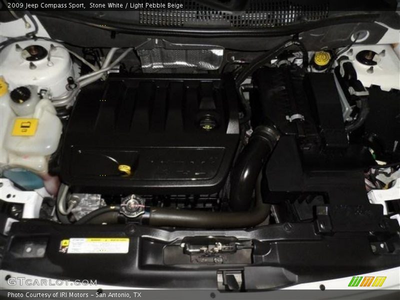 Stone White / Light Pebble Beige 2009 Jeep Compass Sport