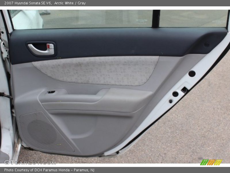Arctic White / Gray 2007 Hyundai Sonata SE V6