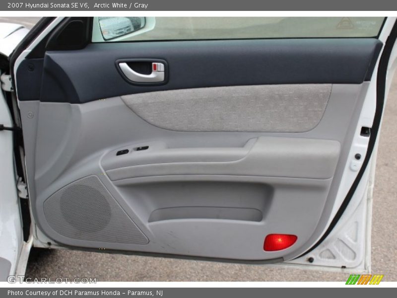Arctic White / Gray 2007 Hyundai Sonata SE V6