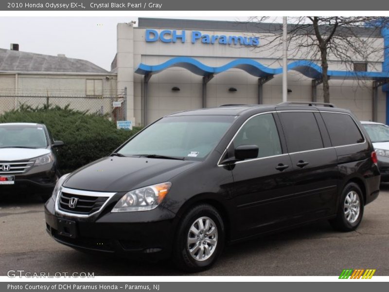 Crystal Black Pearl / Gray 2010 Honda Odyssey EX-L
