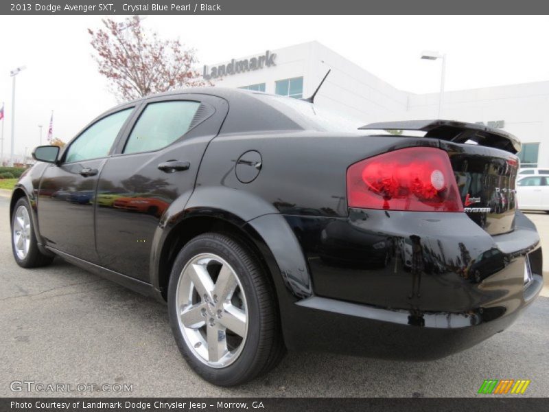 Crystal Blue Pearl / Black 2013 Dodge Avenger SXT