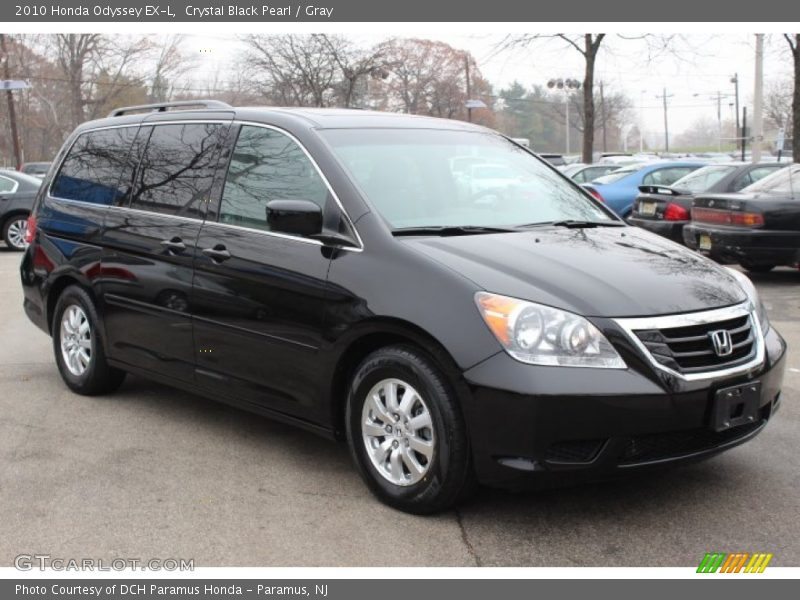 Crystal Black Pearl / Gray 2010 Honda Odyssey EX-L