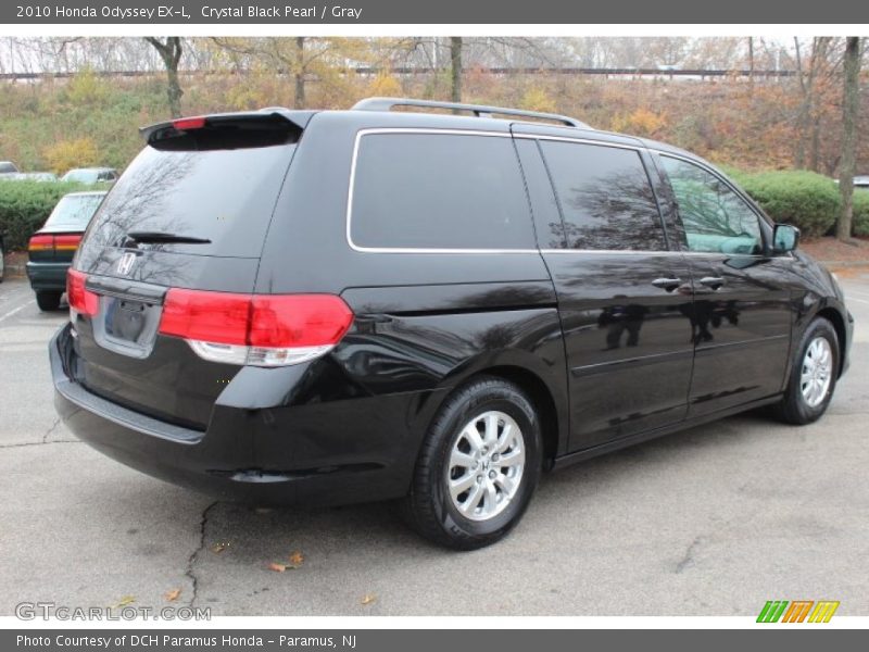 Crystal Black Pearl / Gray 2010 Honda Odyssey EX-L