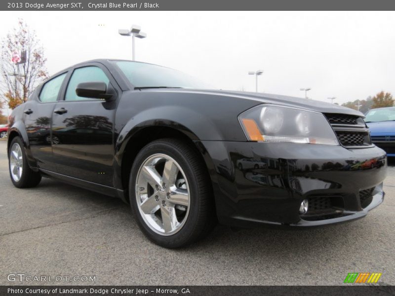 Crystal Blue Pearl / Black 2013 Dodge Avenger SXT