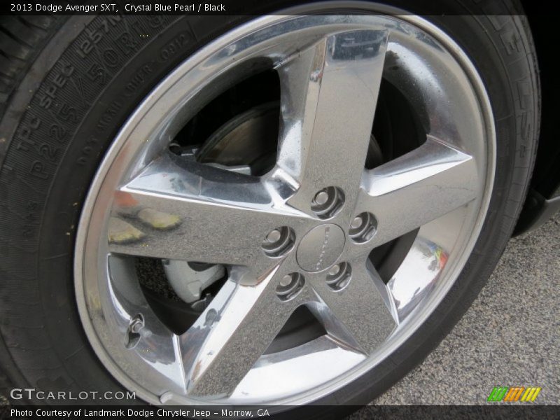 Crystal Blue Pearl / Black 2013 Dodge Avenger SXT