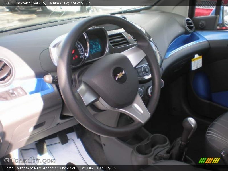 Silver/Blue Interior - 2013 Spark LS 