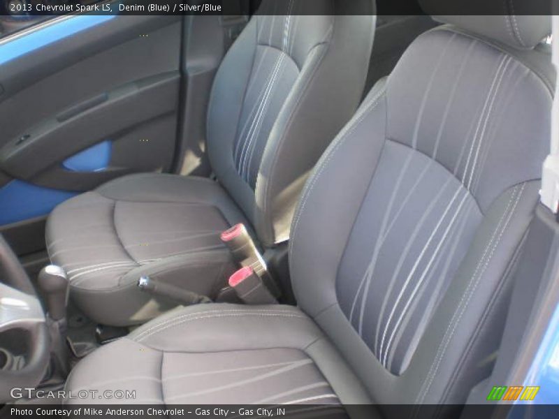 Denim (Blue) / Silver/Blue 2013 Chevrolet Spark LS