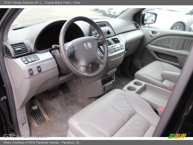 Crystal Black Pearl / Gray 2010 Honda Odyssey EX-L