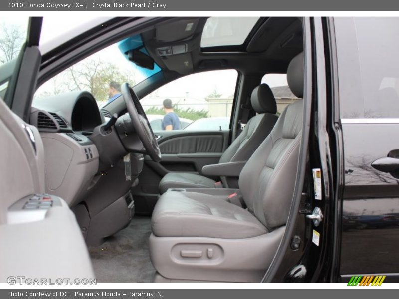 Crystal Black Pearl / Gray 2010 Honda Odyssey EX-L