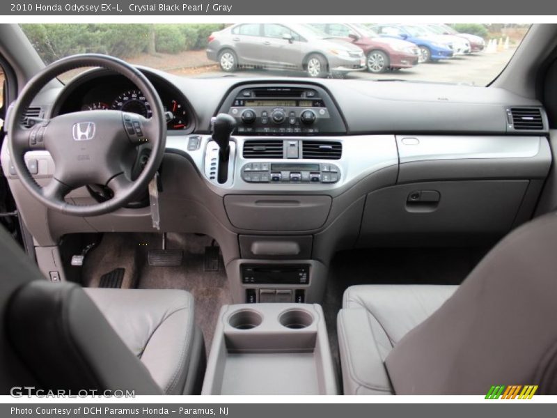 Crystal Black Pearl / Gray 2010 Honda Odyssey EX-L