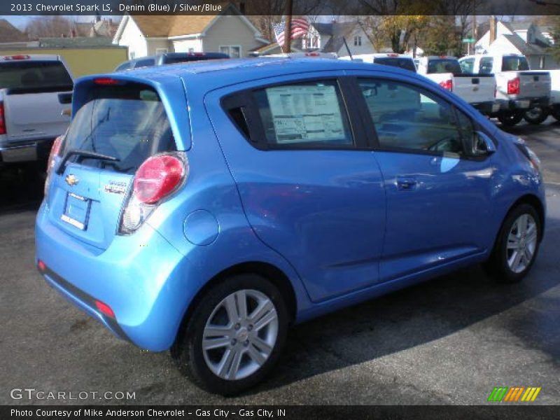 Denim (Blue) / Silver/Blue 2013 Chevrolet Spark LS