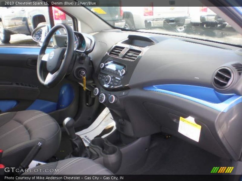 Denim (Blue) / Silver/Blue 2013 Chevrolet Spark LS