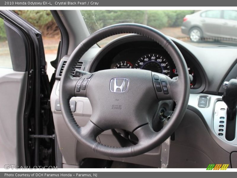 Crystal Black Pearl / Gray 2010 Honda Odyssey EX-L