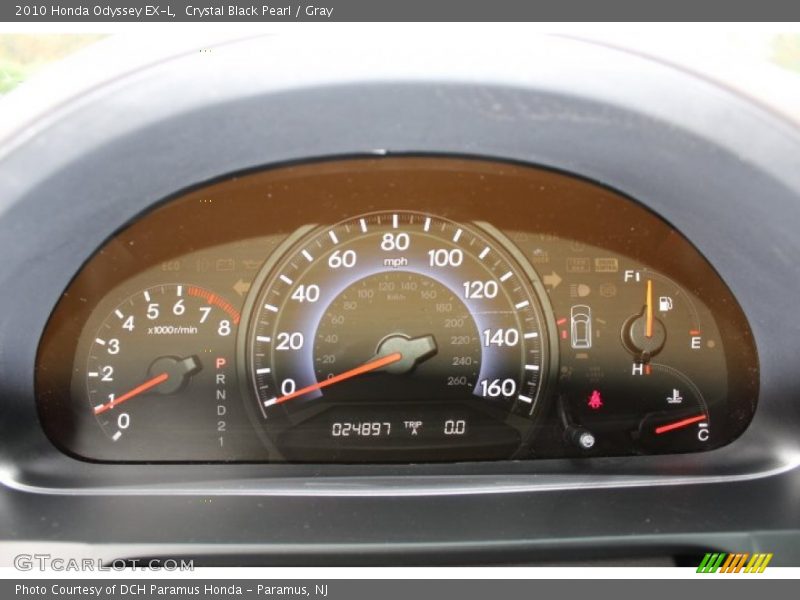 Crystal Black Pearl / Gray 2010 Honda Odyssey EX-L