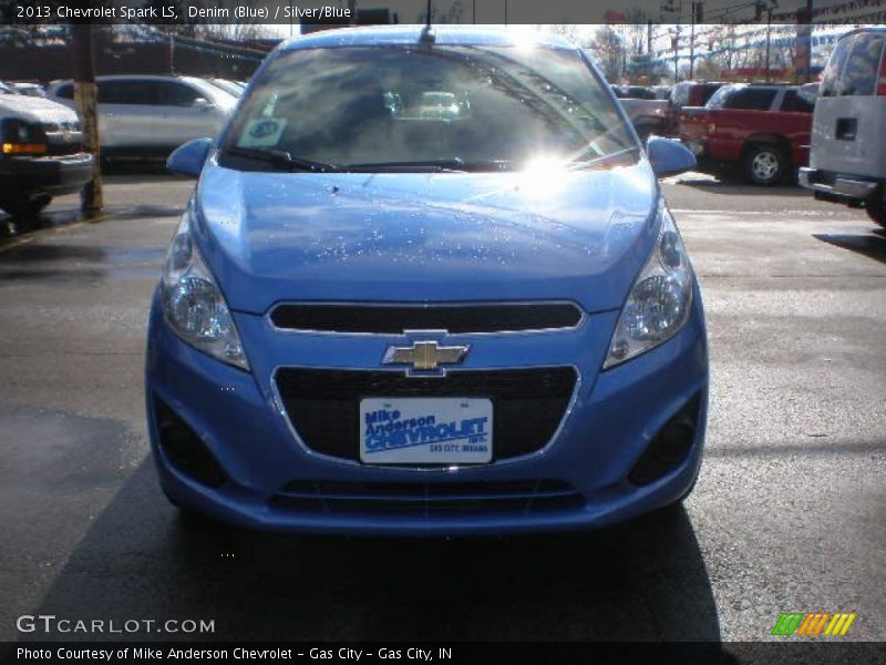 Denim (Blue) / Silver/Blue 2013 Chevrolet Spark LS
