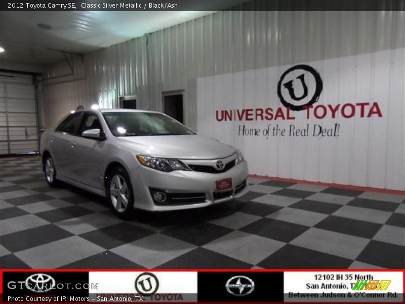 Classic Silver Metallic / Black/Ash 2012 Toyota Camry SE
