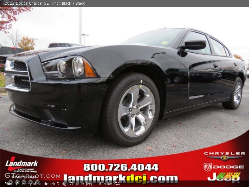 Pitch Black / Black 2013 Dodge Charger SE