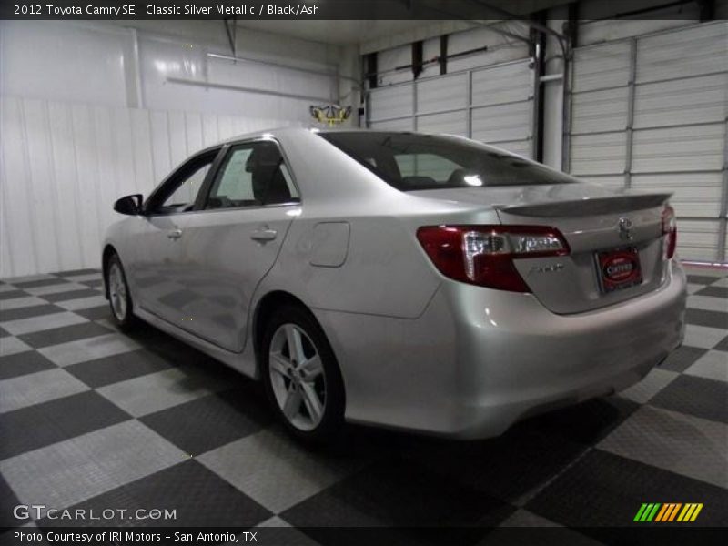 Classic Silver Metallic / Black/Ash 2012 Toyota Camry SE