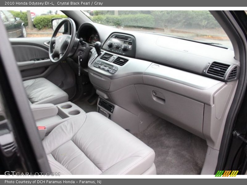 Crystal Black Pearl / Gray 2010 Honda Odyssey EX-L