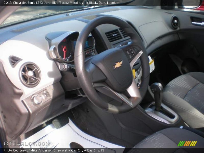 Blue Topaz Metallic / Jet Black/Dark Titanium 2013 Chevrolet Sonic LS Sedan