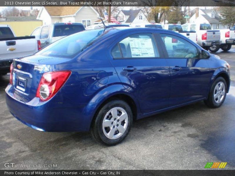 Blue Topaz Metallic / Jet Black/Dark Titanium 2013 Chevrolet Sonic LS Sedan