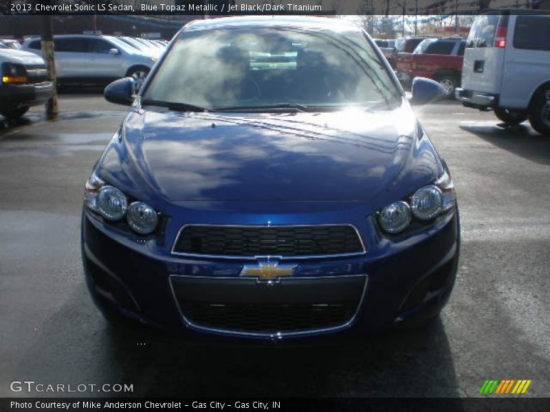 Blue Topaz Metallic / Jet Black/Dark Titanium 2013 Chevrolet Sonic LS Sedan