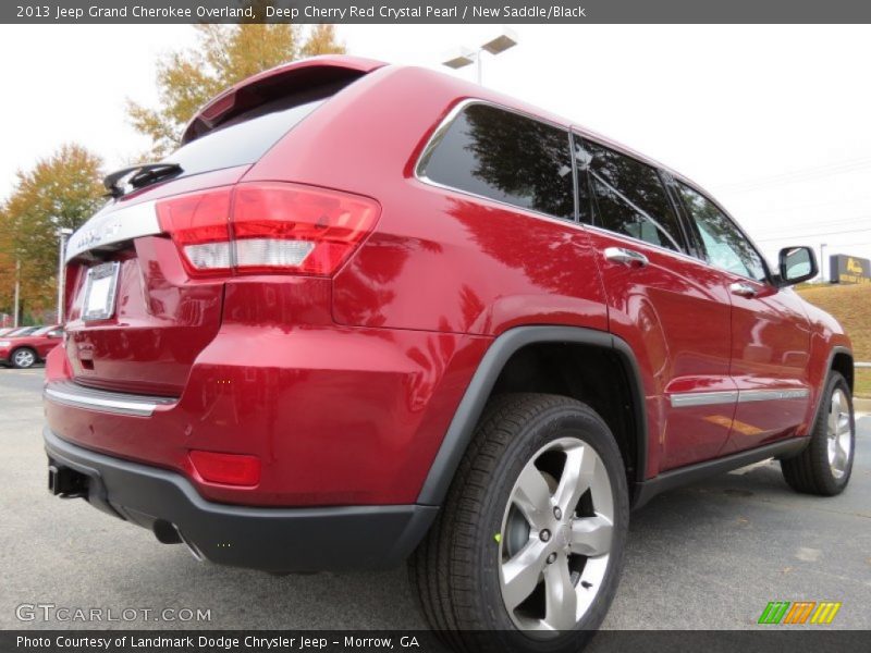 Deep Cherry Red Crystal Pearl / New Saddle/Black 2013 Jeep Grand Cherokee Overland