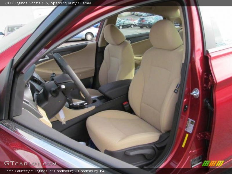 Sparkling Ruby / Camel 2013 Hyundai Sonata GLS