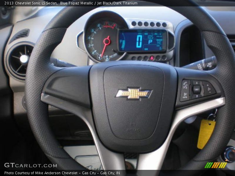 Blue Topaz Metallic / Jet Black/Dark Titanium 2013 Chevrolet Sonic LS Sedan