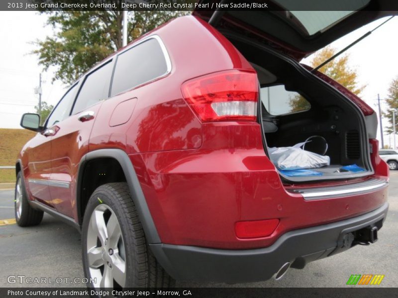 Deep Cherry Red Crystal Pearl / New Saddle/Black 2013 Jeep Grand Cherokee Overland