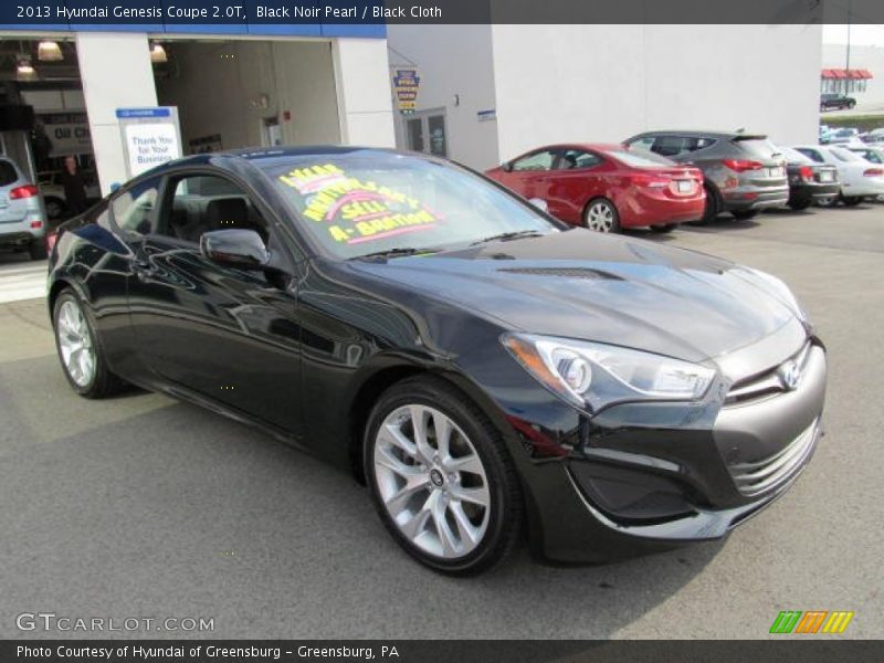 Black Noir Pearl / Black Cloth 2013 Hyundai Genesis Coupe 2.0T