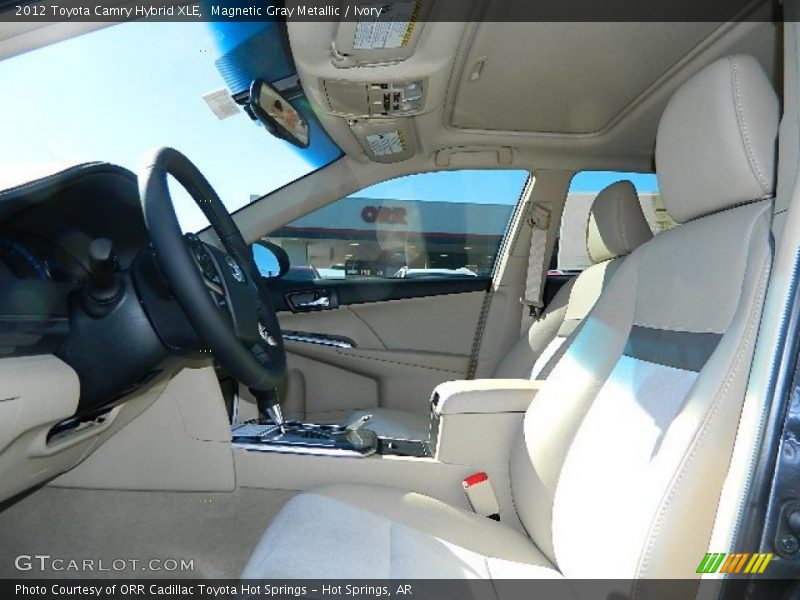 Magnetic Gray Metallic / Ivory 2012 Toyota Camry Hybrid XLE