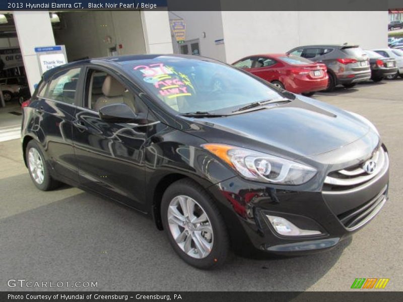Black Noir Pearl / Beige 2013 Hyundai Elantra GT