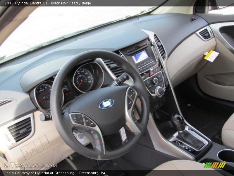 Black Noir Pearl / Beige 2013 Hyundai Elantra GT